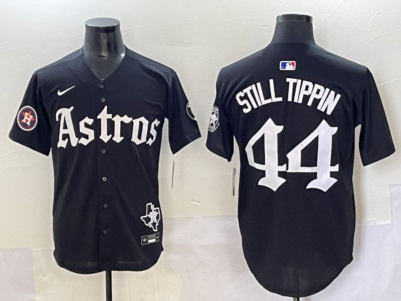 Men 2025 Houston Astros 44 Still Tippin Black Five generations Joint Name Nike MLB Jersey style 20
